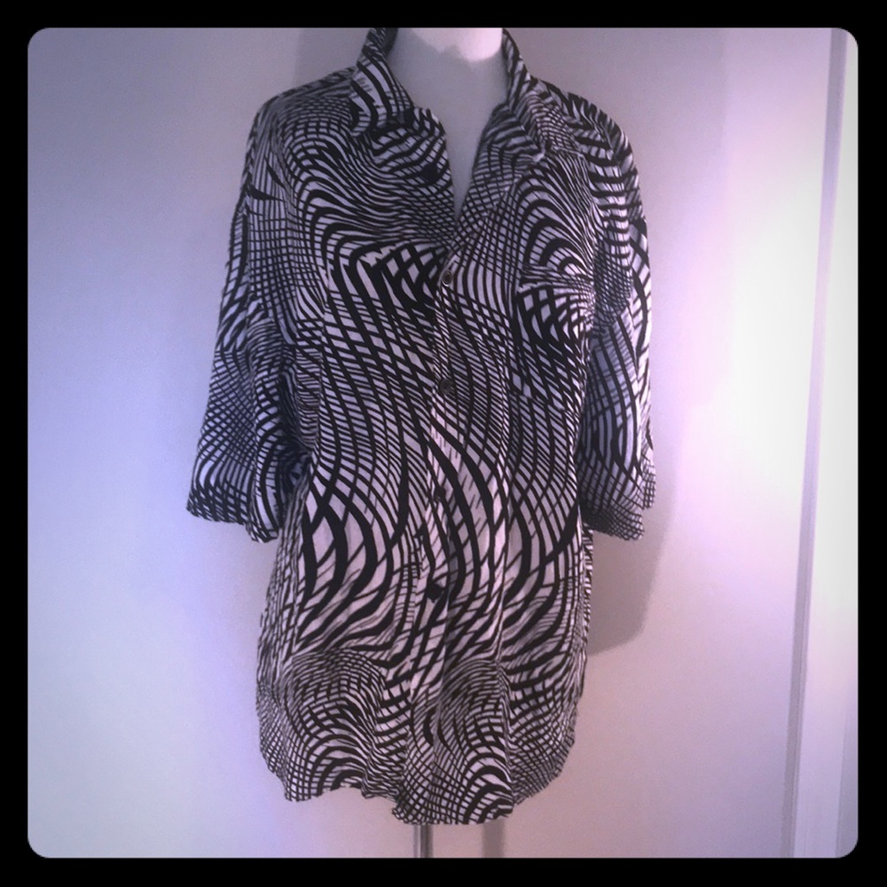 Trust black & white 3X Trust Top